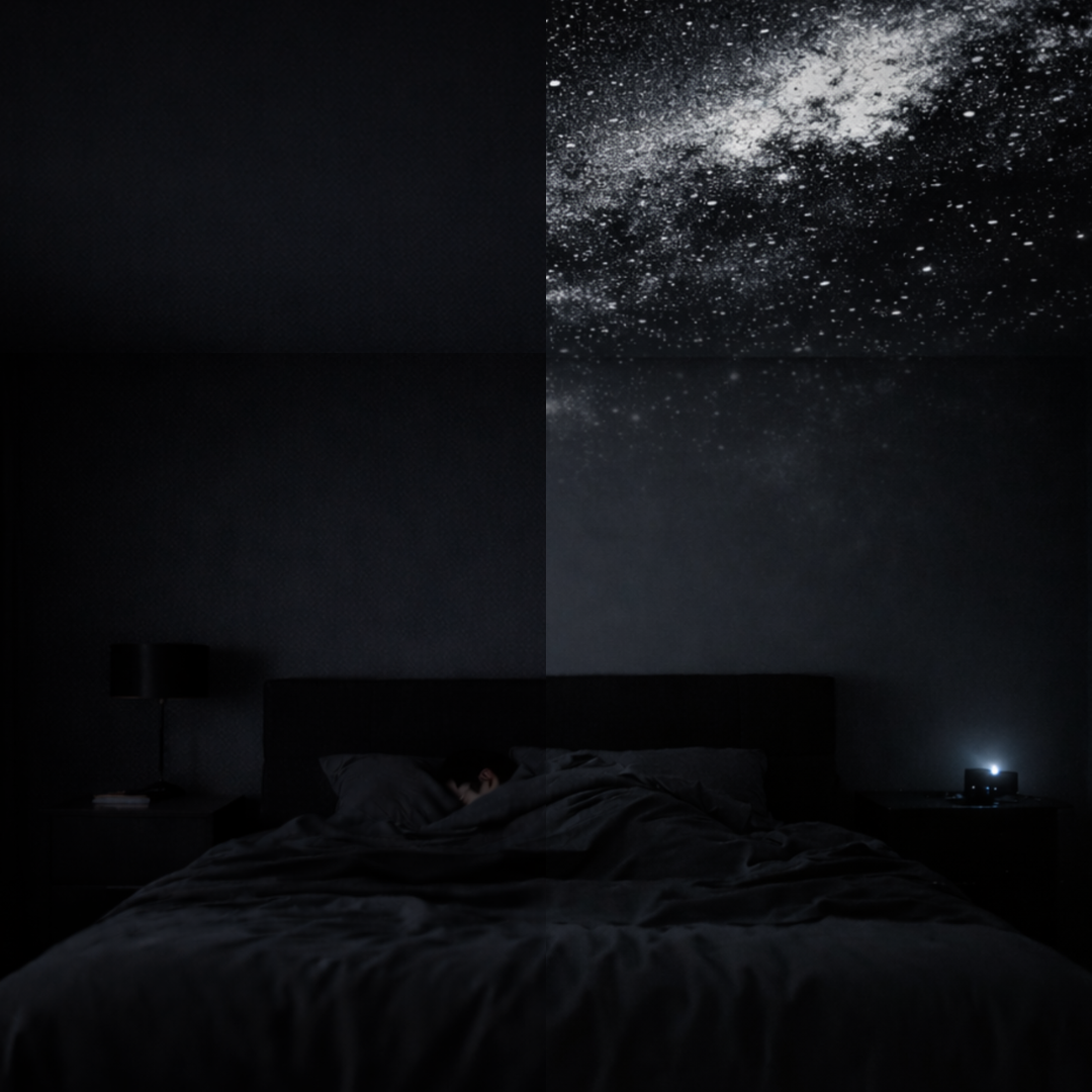 NovaLight Miniproyector de galaxia USB